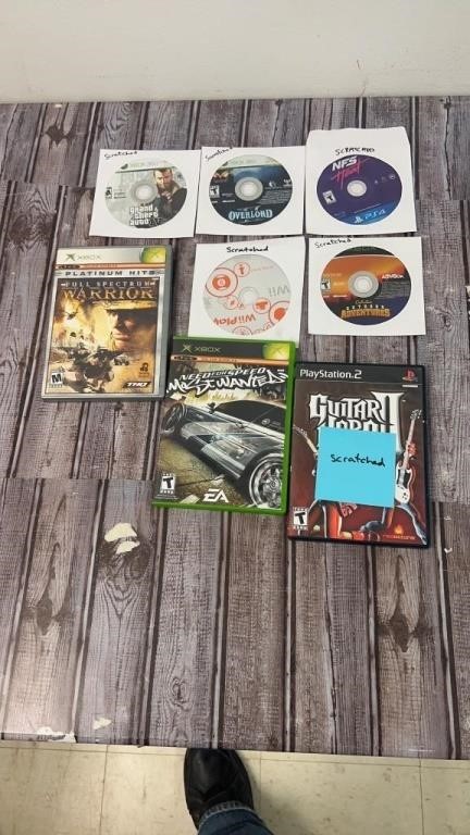 Playstation and Xbox Game Lot Scratched