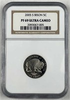 2005-S Bison Nickel NGC PF69 UCAM