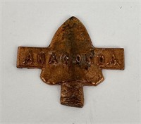 Anaconda Copper Mining Company Souvenir Ingot
