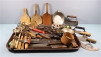 Large Group of Good Vintage Kitchen Utensils