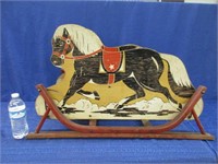 antique child's rocking horse - delphos ohio