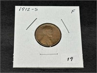 1912-S Lincoln Cent F (cleaned)