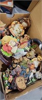 Box of small bears and other figures