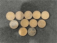 11 - 1903-1909 INDIAN HEAD PENNIES