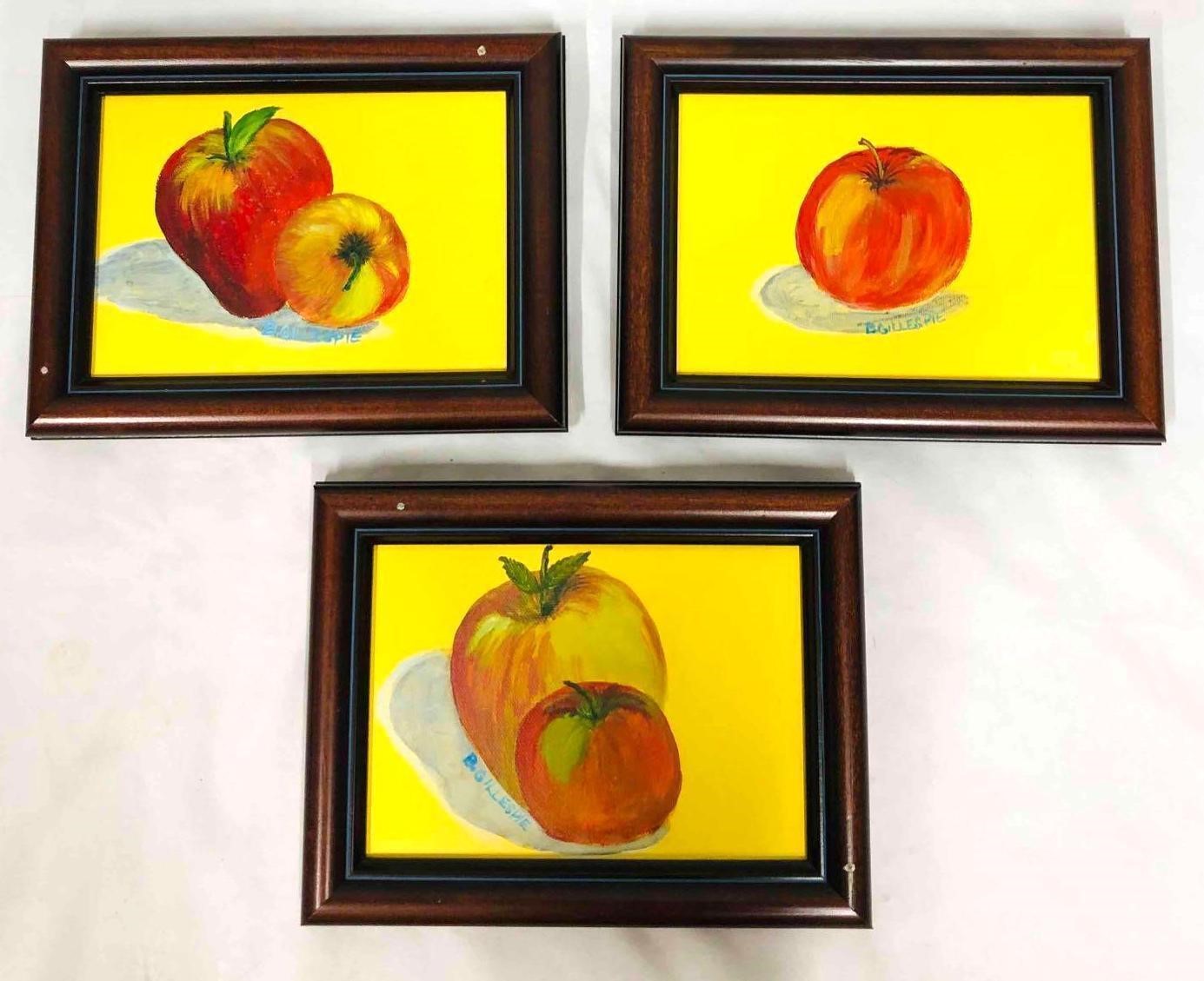 Original Fruit Series Signed Acrylic On Canvas