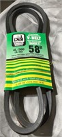 Dial Cooler Parts V-Belt 58”