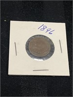 1896 Indian Head Penny with Coin Holder