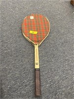 Wooden Handle Wilson Tennis Racket