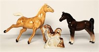 Ceramic Horse Figurines Lot of 3