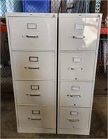 (2) Four Drawer File Cabinets