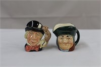 Royal Doulton miniature Toby jugs,