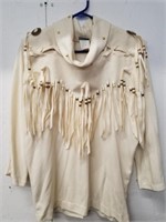 Size large shirt with tassels