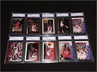 Michael Jordan 10 Card Graded Lot