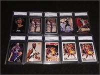 Kobe Bryant 10 Card Graded Lot
