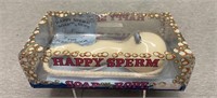 Novelty Happy Sperm Soap on a Rope