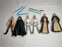 6 Star Wars 1990s action figures