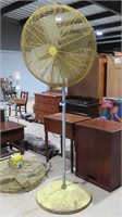 metal fan with stand