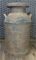 Antique 25” Milk Can - Has Writing But Can’t Make