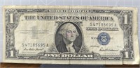 Silver certificate 1957 $1 bank note