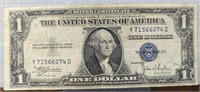 Silver certificate 1935 $1 bank note