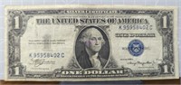 Silver certificate 1935 $1 bank note