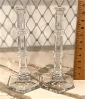 Tiffany & Co. crystal candlesticks