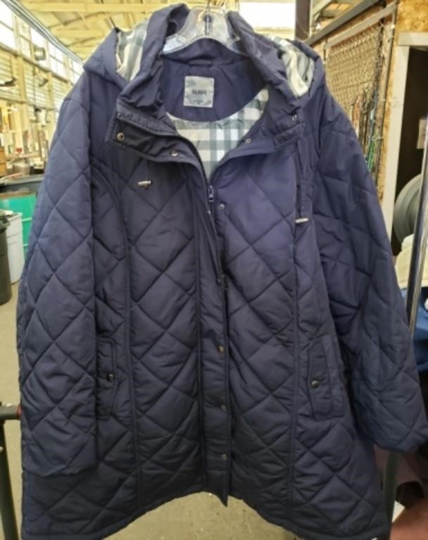 Like New Blair Sz 3X Ladies Poly Fill Coat