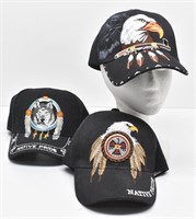 (3) Native Pride Baseball Caps