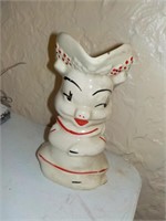 Pottery USA 7" pig creamer