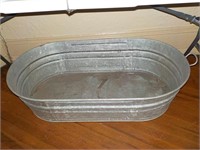 Galvanized oval tub 2'x43x11
