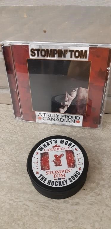 Stompin Tom Connors CD & Hockey Puck