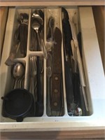 Kitchen flatware, wooden knife,
