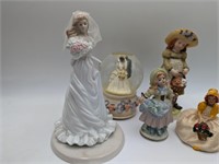 Collection of Figurines & Musical Wedding Globe