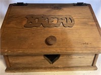 Rustic Wooden Bread Box