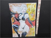 ORIGINAL COMIC BOOK SIGNED ART