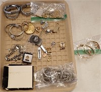 COSTUME JEWELRY, WRIST WATCH, MONEY CLIP