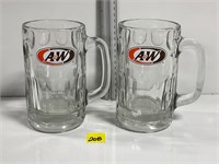 Vtg A&W Root Beer Mugs