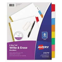 5-Packs Avery Write & Erase Big Tab Paper