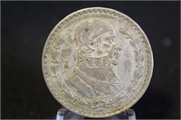 1962 Mexico 1 Silver Peso Coin