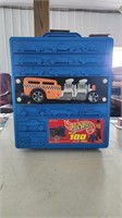 Hot Wheels 100 car suitcase w/ misc. cars