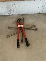 Bolt cutters & 2-4way wrenches