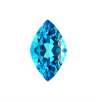 Genuine 8x4mm Marquise Kashmir Blue Topaz