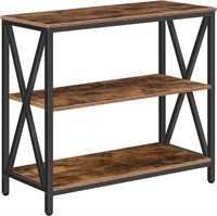 Industrial Console Table, 3-Tier Side Table