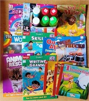 LOT OF KIDS BOOKS AND BUBBLES