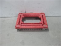 22"x 29"x 5.5" Red Flat Trolley