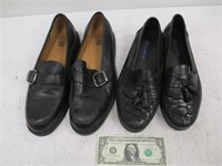 2 Pairs Vintage Men's Size 10D Dress Shoes - As