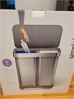 simplehuman 58L Dual Compartment Step Can   NEW