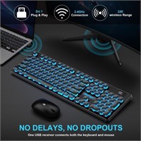 BlueFinger Wireless Gaming Keyboard and Mouse