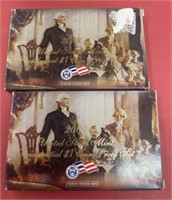(2) 4 Coin Presidential Proof Sets: