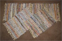 (4) Placemat Size Rag Rugs